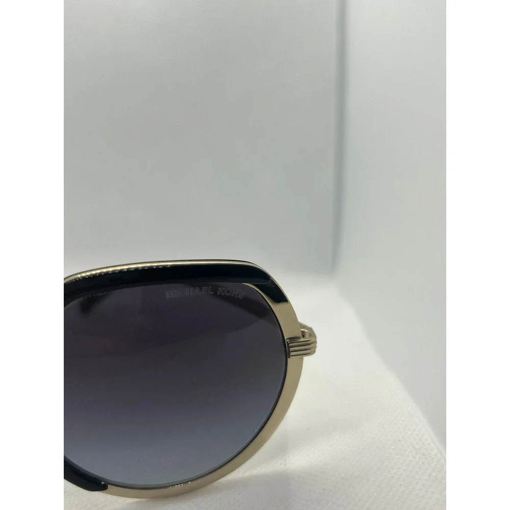 Michael Kors‎ Sunglasses Round Gold Black Designer Fashion Shades